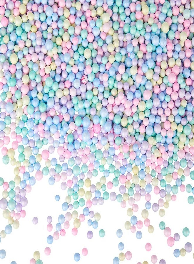 SOFPLATE 25G 7mm to 10mm Assorted Color Foam Balls Small Foam Beads Polystyrene Colorful Filler Mini Small Round Ball Smooth Filling Bead for Art Vase Filler Bean Bag DIY Wedding Party Decorations - Image 1